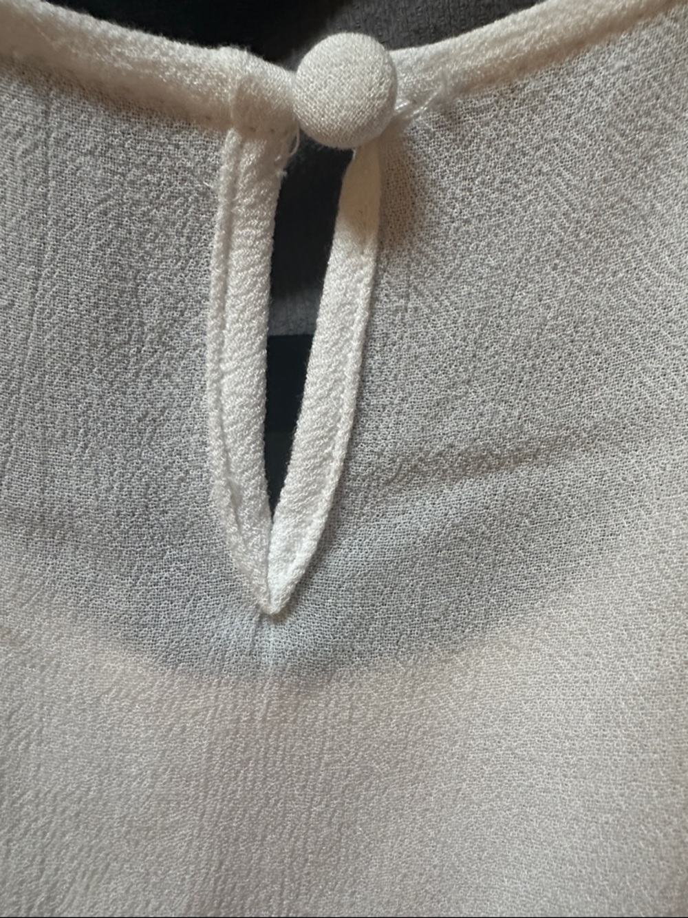 Blu Pepper White Mini Dress with Coral Embroidered Yoke - Picture 3 of 5